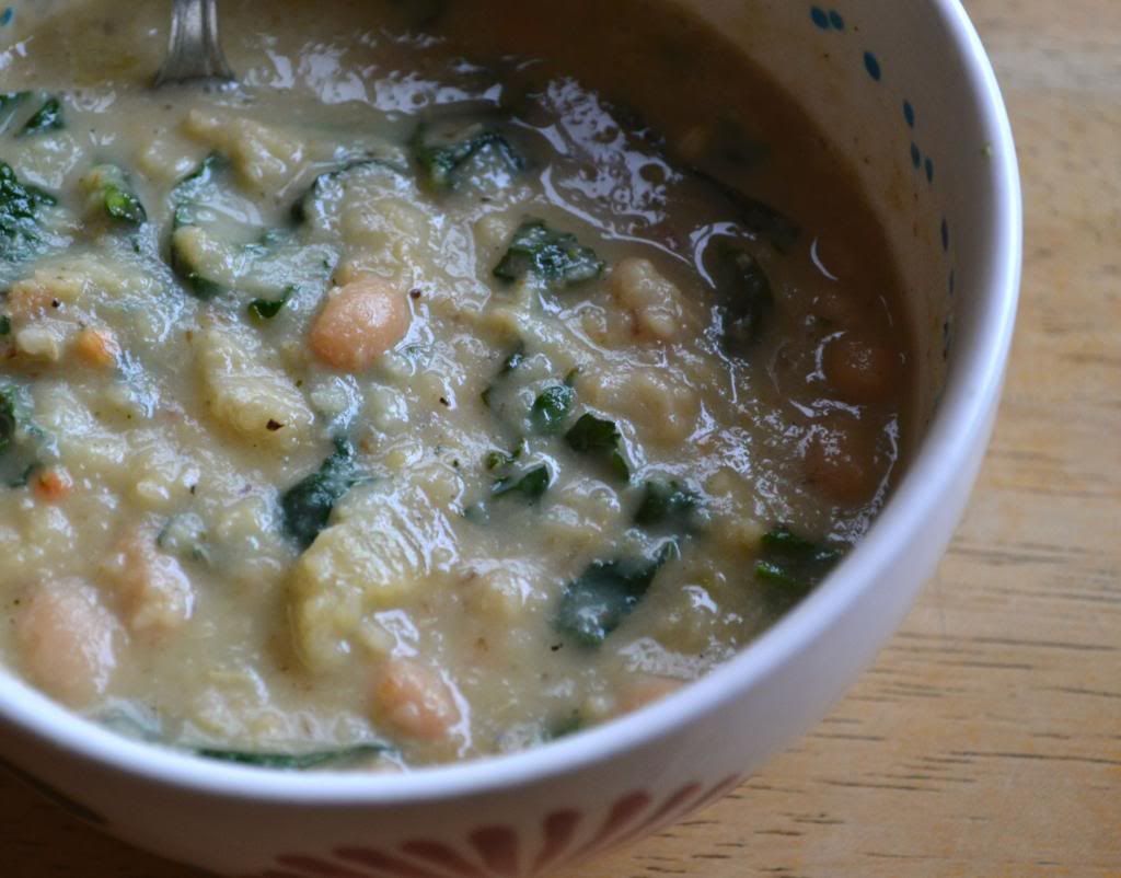 When I'm not at Work Roasted Celeriac, Fennel with Kale and White Bean